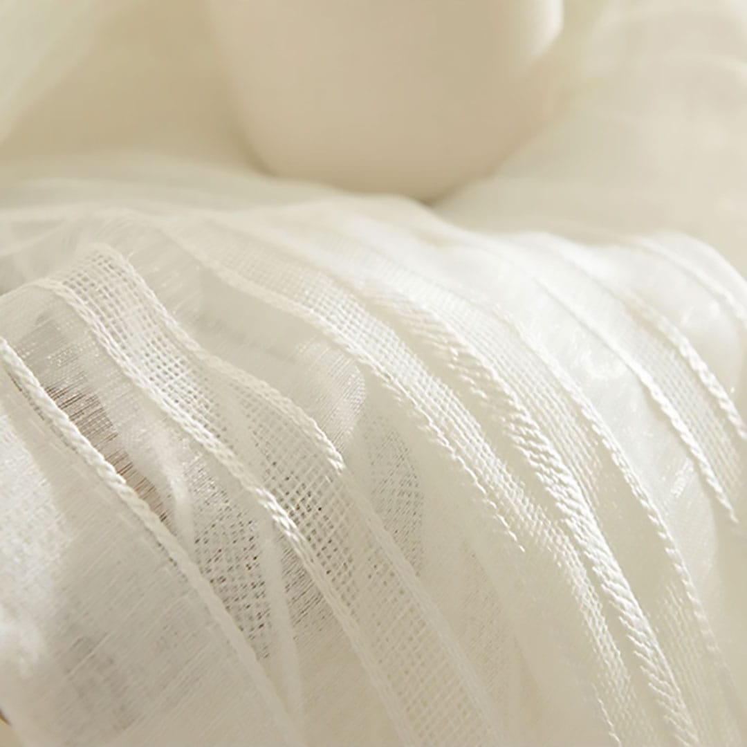 Rideaux blanc coton Névolis