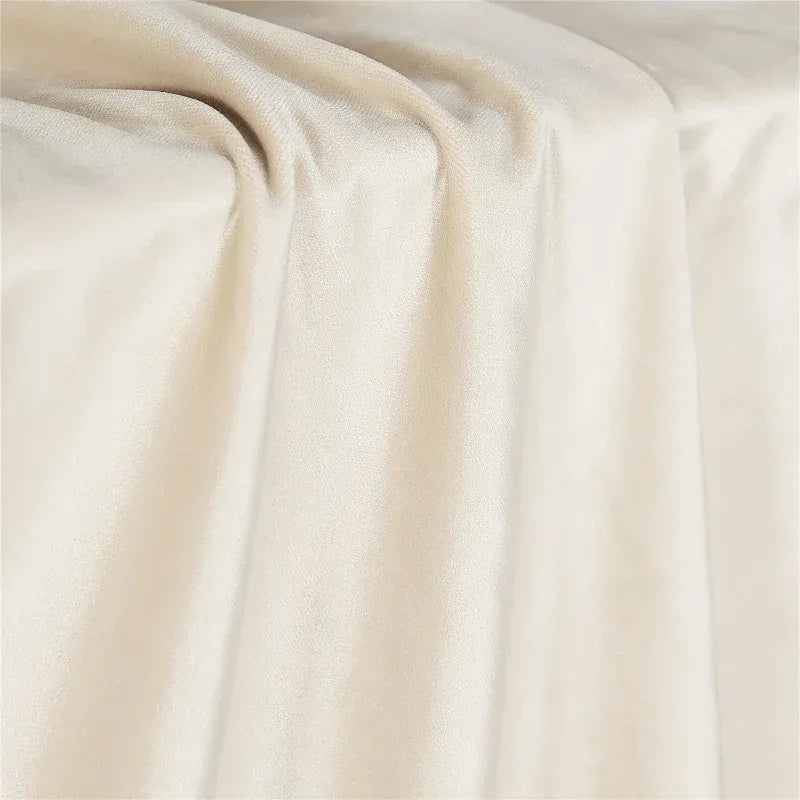 Rideau aspect velours beige Névolis