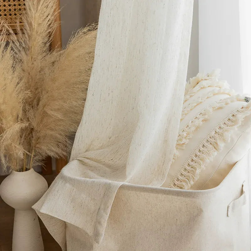 Rideau voilage beige Névolis