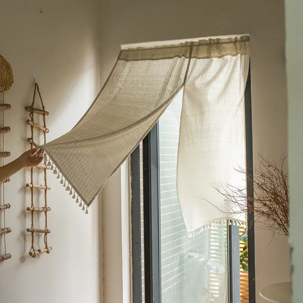 Rideaux en voile de coton Névolis