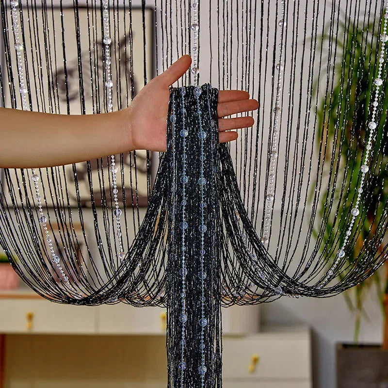 Rideaux perles de verre Névolis