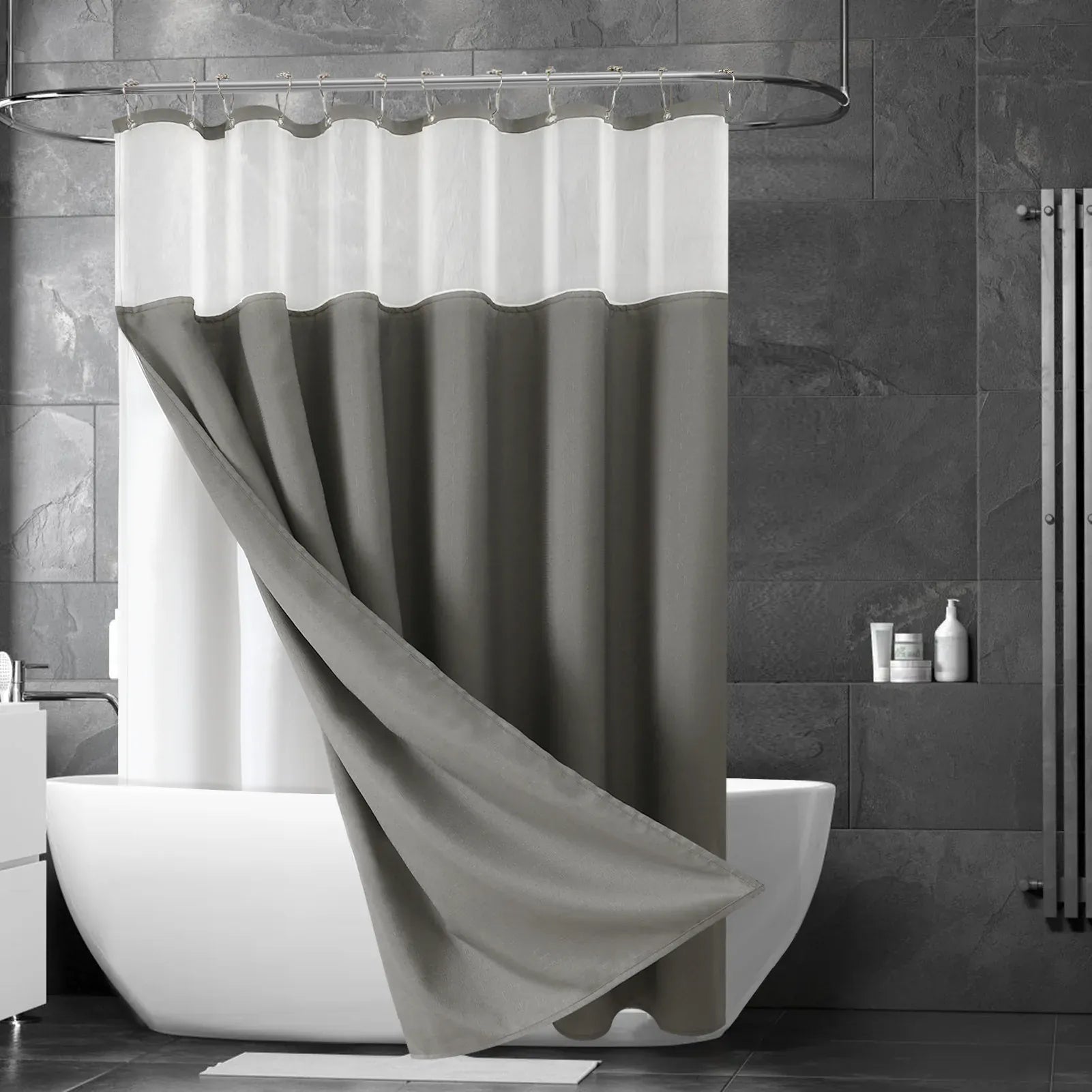 Rideau de douche lin Névolis
