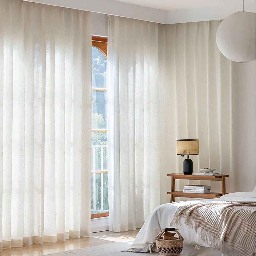 Voilage beige Névolis