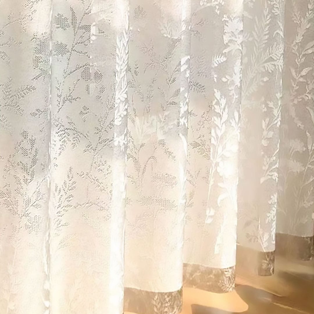 Rideau dentelle bohème Névolis