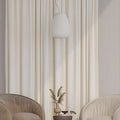 Rideau beige salon Névolis