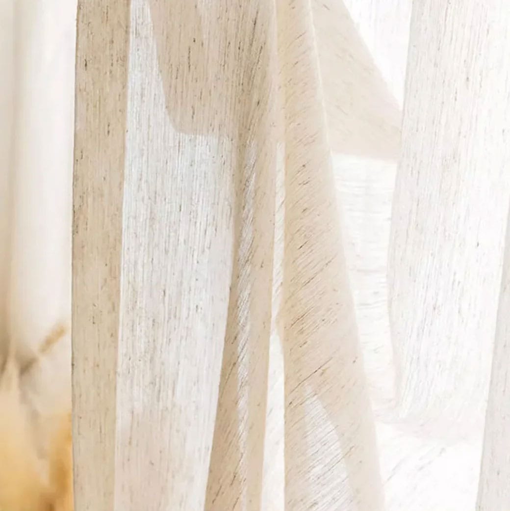 Rideau voilage beige Névolis