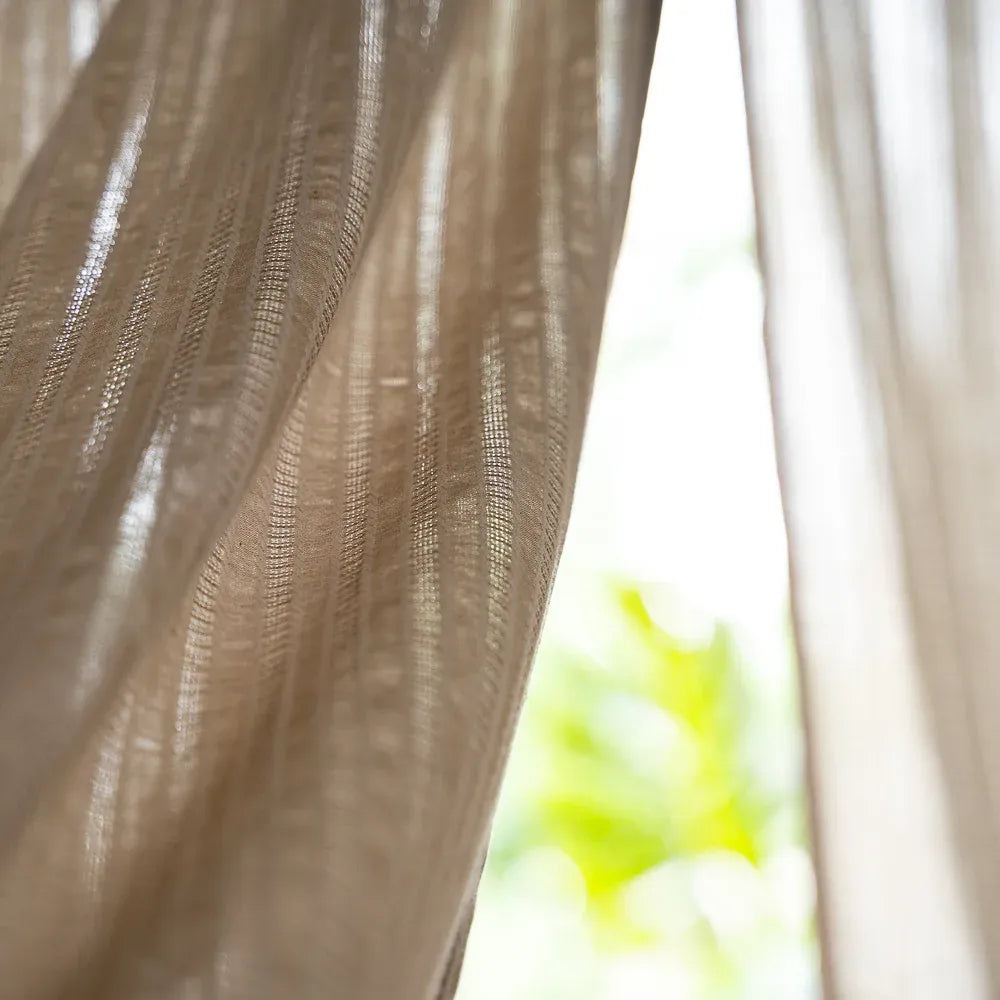 Rideaux en voile de coton Névolis