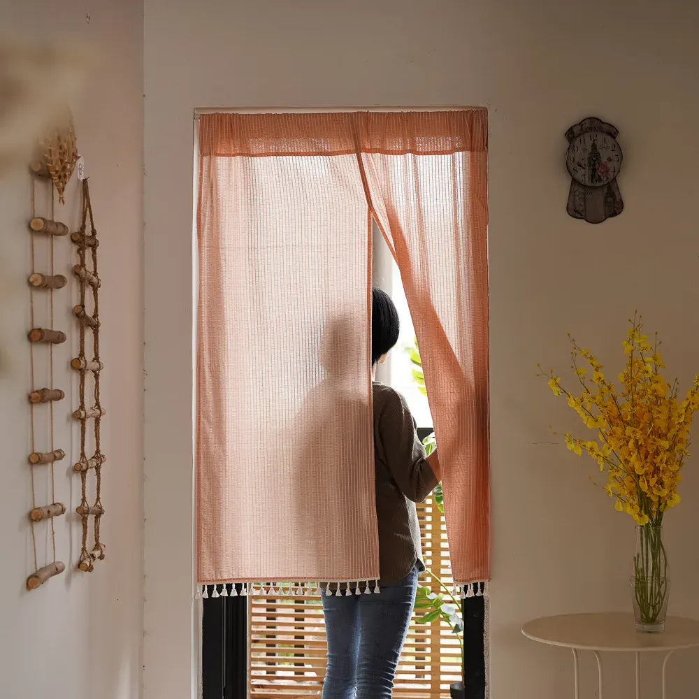 Rideaux en voile de coton Névolis