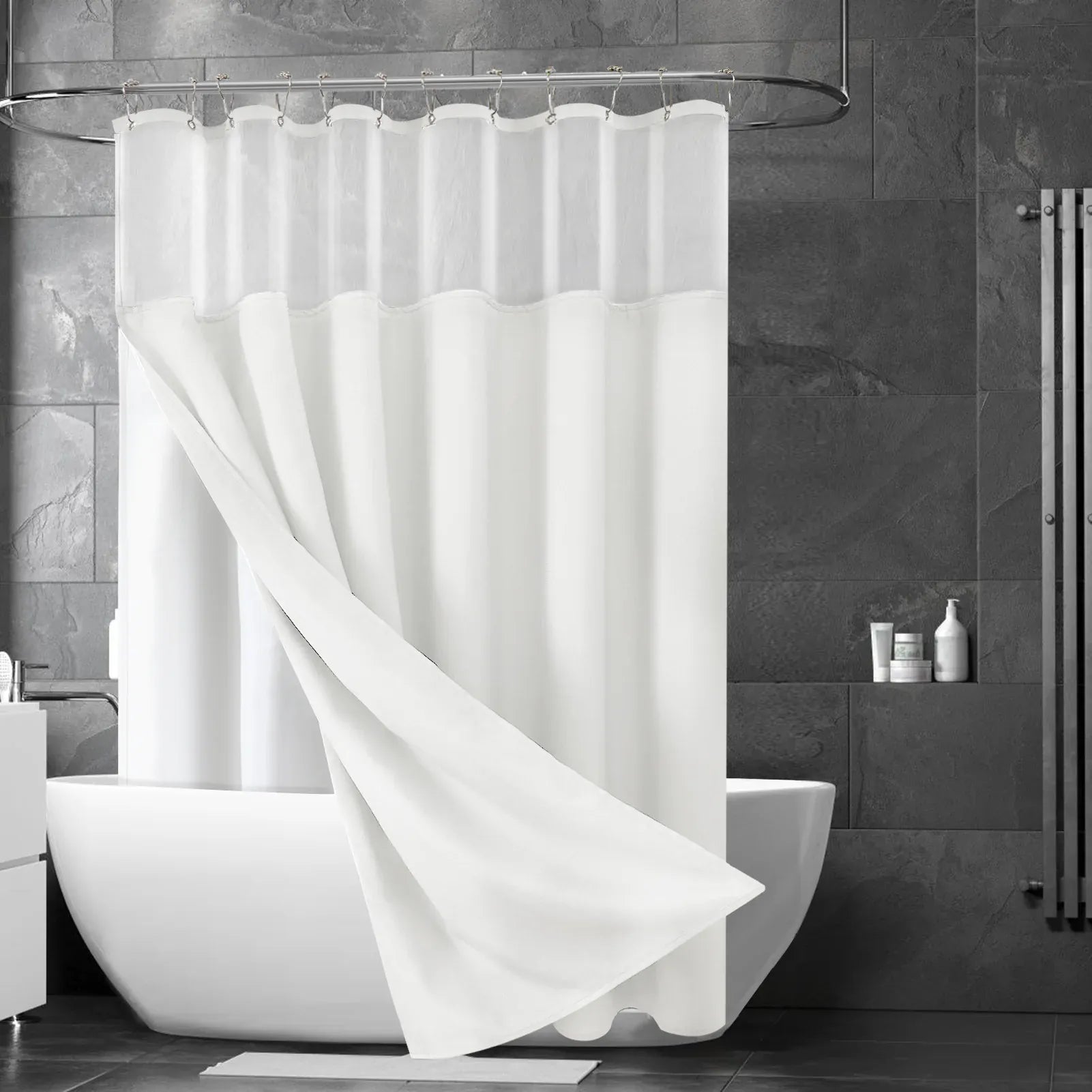 Rideau de douche lin Névolis