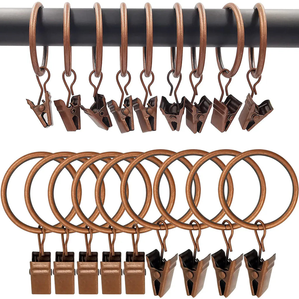 Anneaux clips pour rideaux Névolis