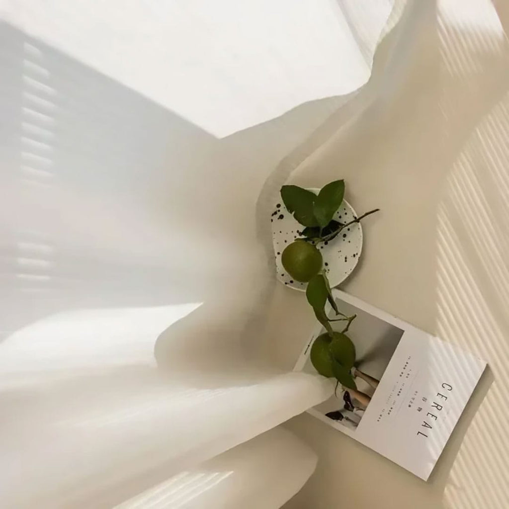 Rideau voilage blanc moderne Névolis