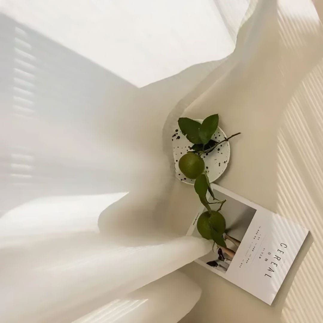 Rideau voilage blanc moderne Névolis