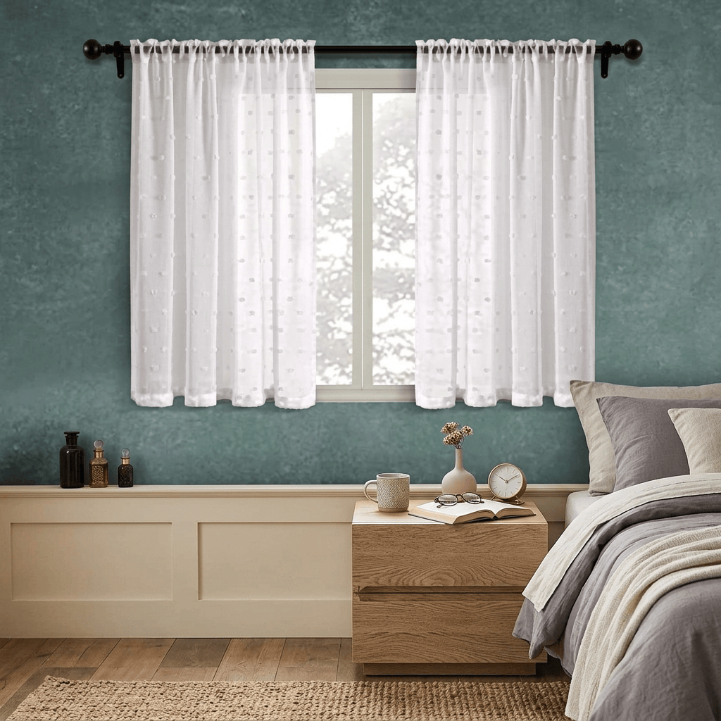 Rideau fenêtre chambre Névolis