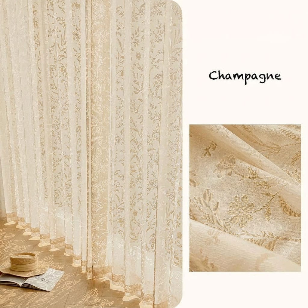 Rideau dentelle bohème Névolis
