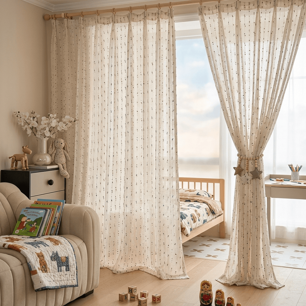 Rideau chambre enfant Névolis