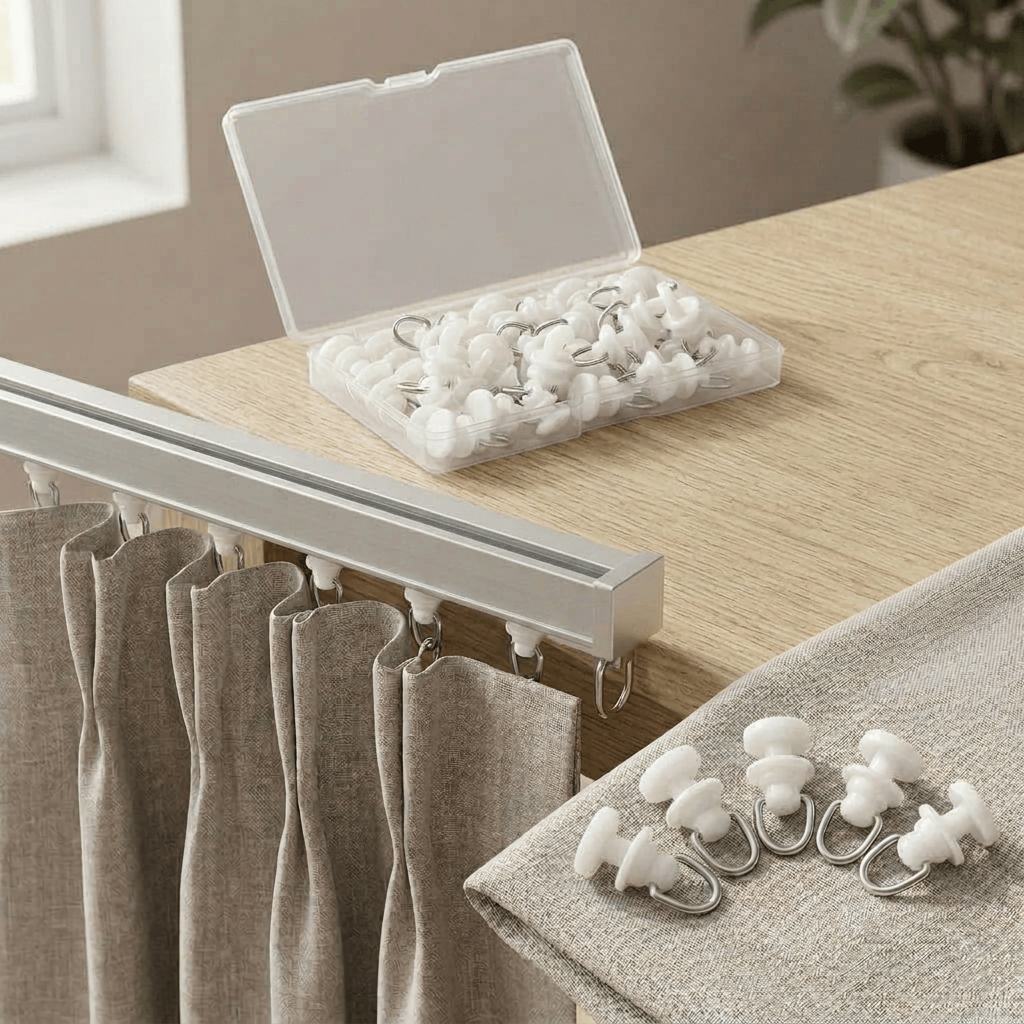 Crochet rideau rail Névolis