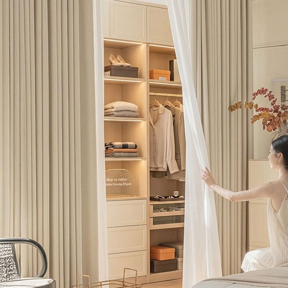 Rideaux dressing Névolis