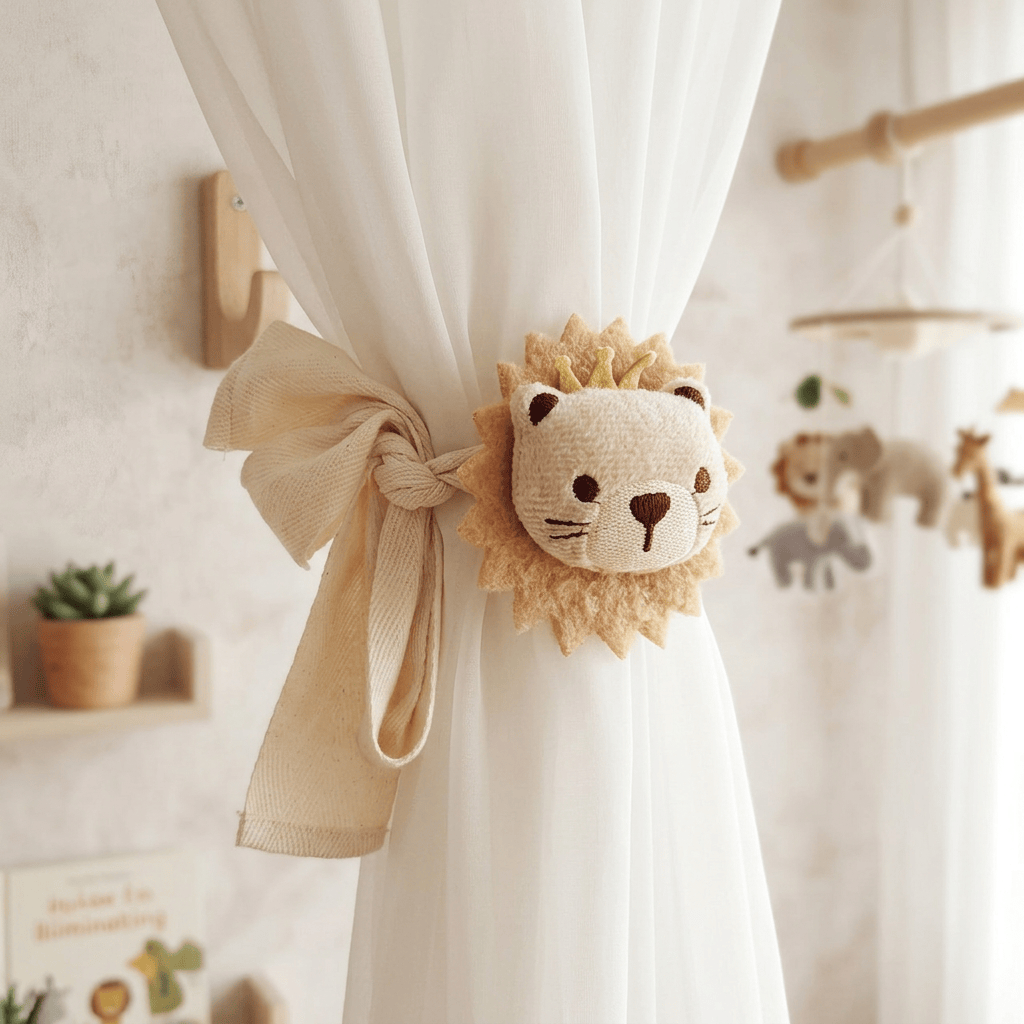 Embrasse rideau peluche Névolis