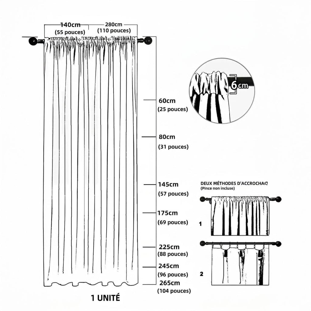 Rideaux en dentelle Névolis