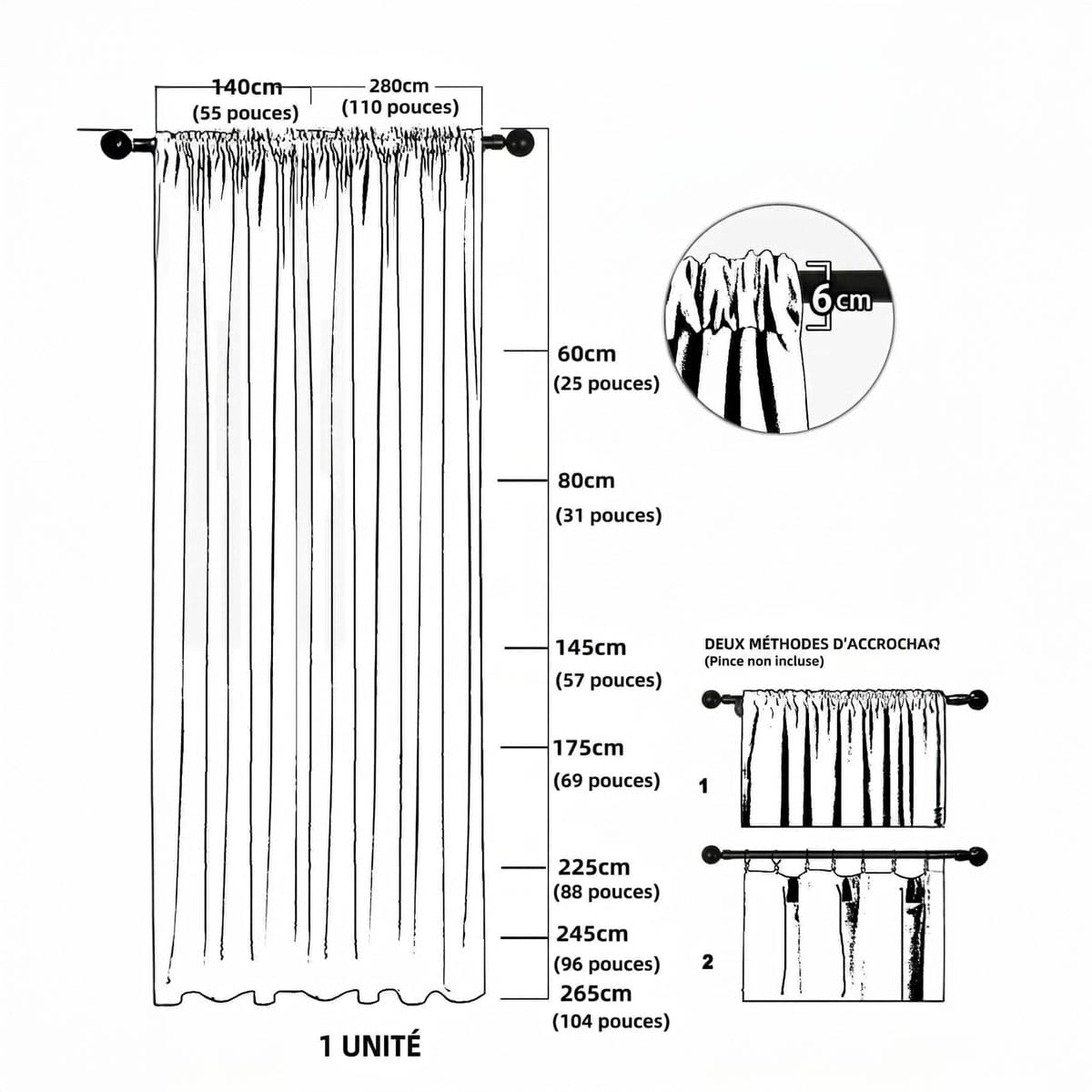 Rideaux en dentelle Névolis
