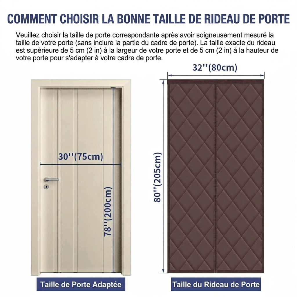 Rideau de porte isolant thermique Névolis