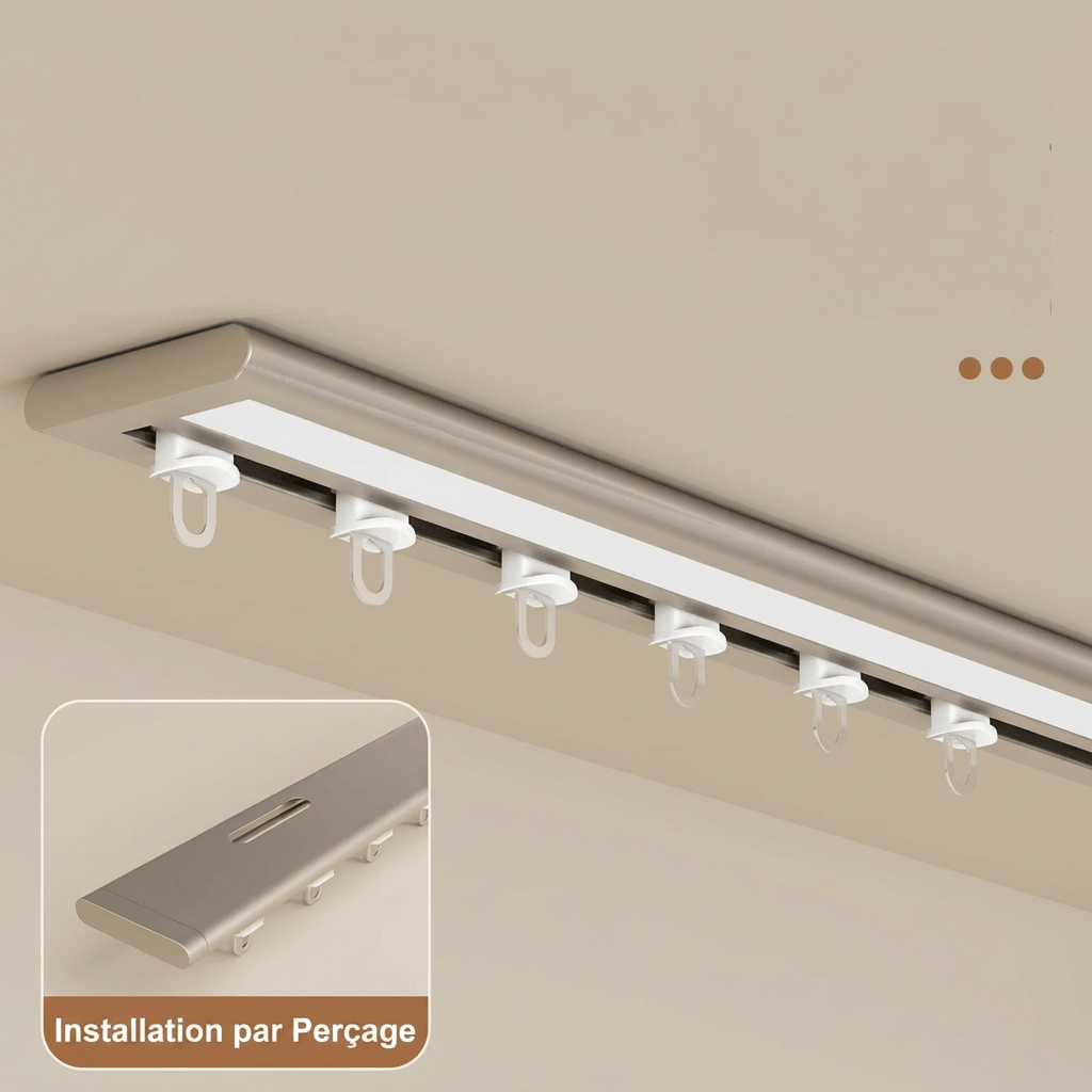 Rail rideau plafond Névolis