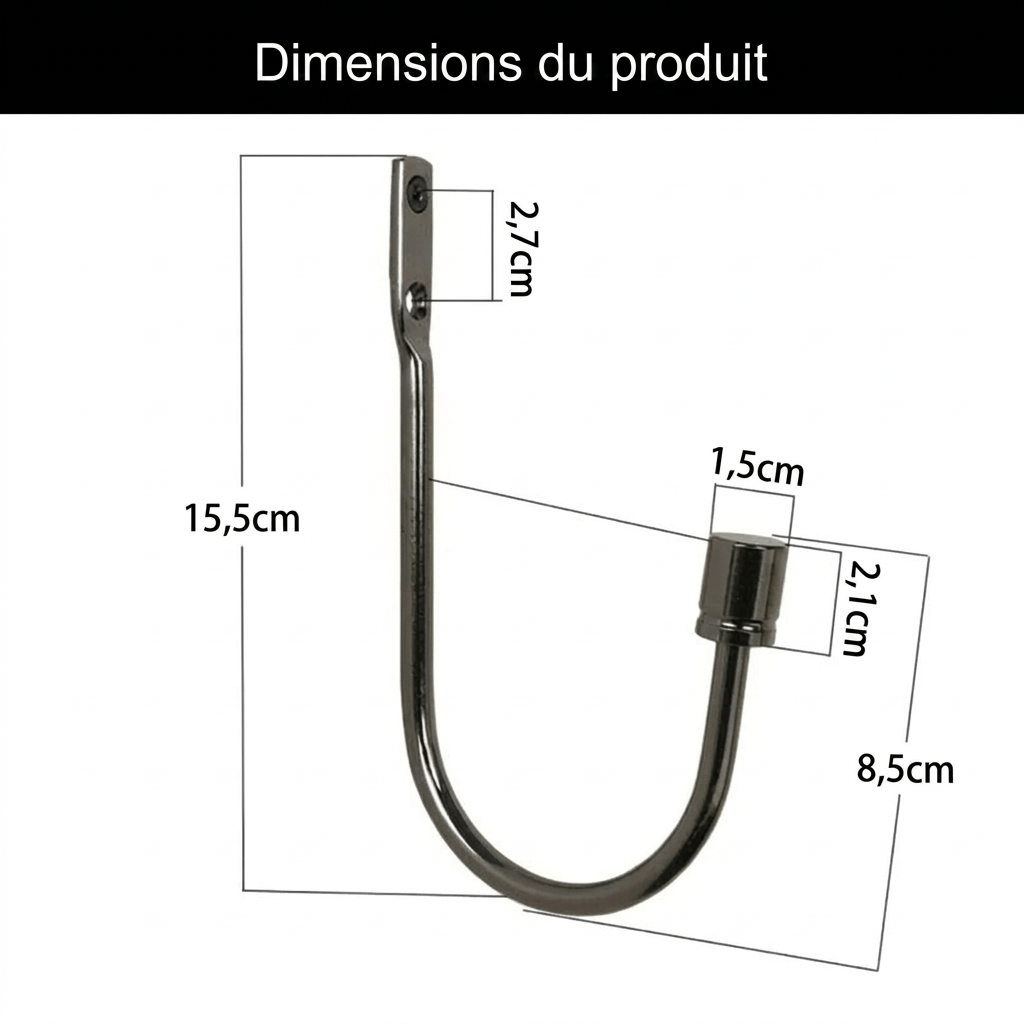 Embrasse rideau métal Névolis