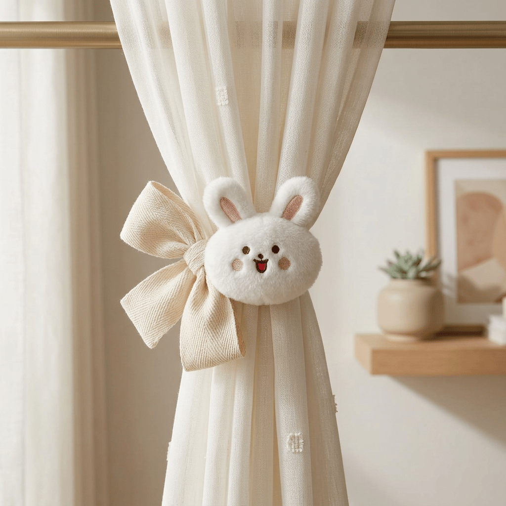 Embrasse rideau peluche Névolis