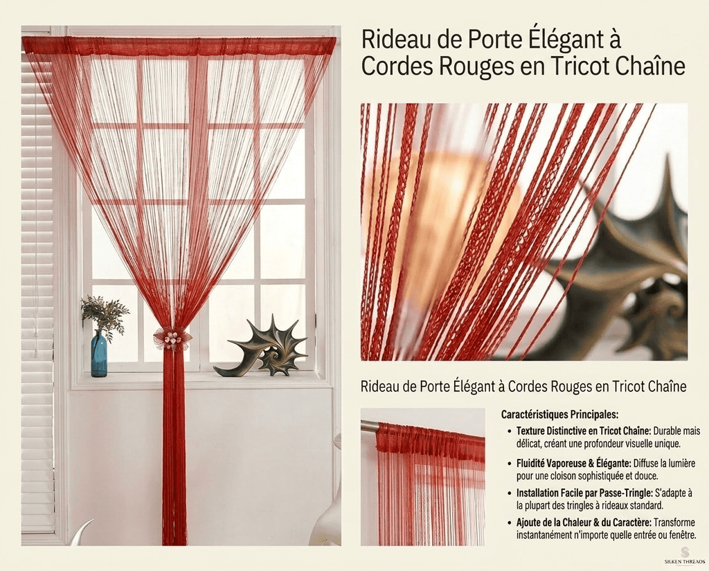 Rideau de porte en fil Névolis