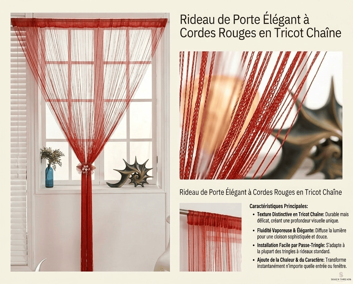 Rideau de porte en fil Névolis