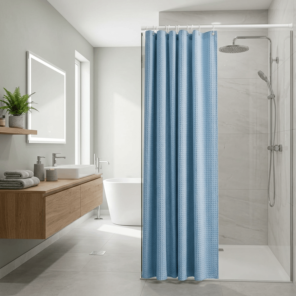 Rideau de douche anti moisissure Névolis