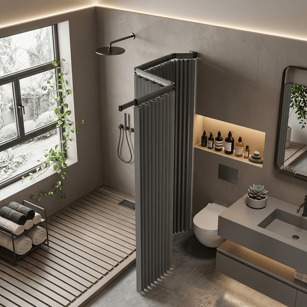 Tringle rideau de douche Névolis