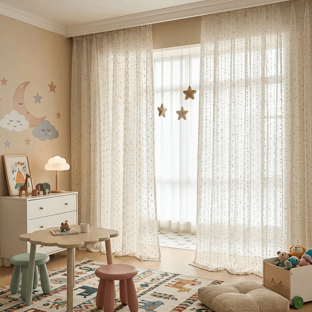 Rideau chambre enfant Névolis