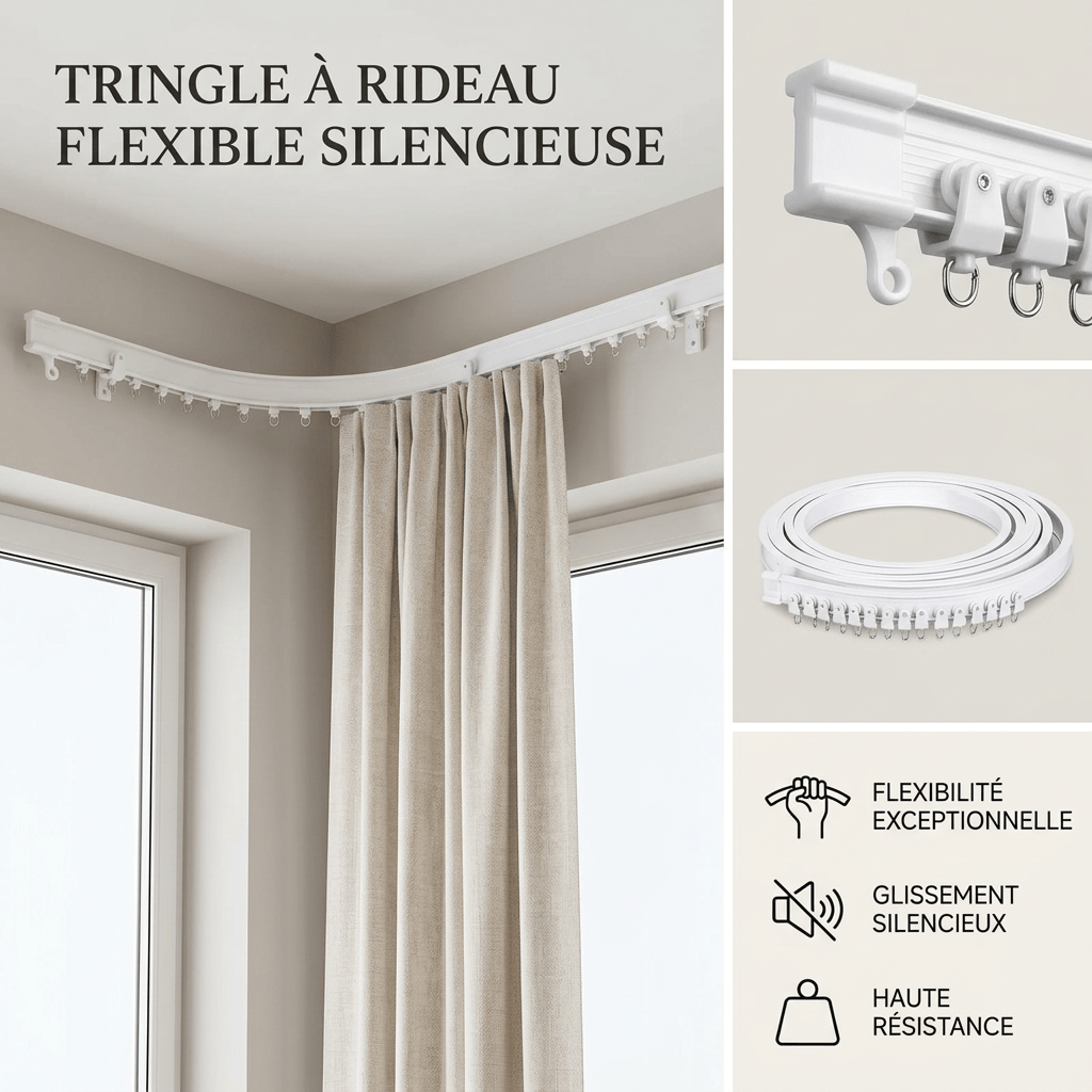 Rail flexible rideau Névolis