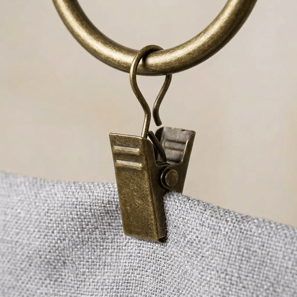 Anneaux clips pour rideaux Névolis