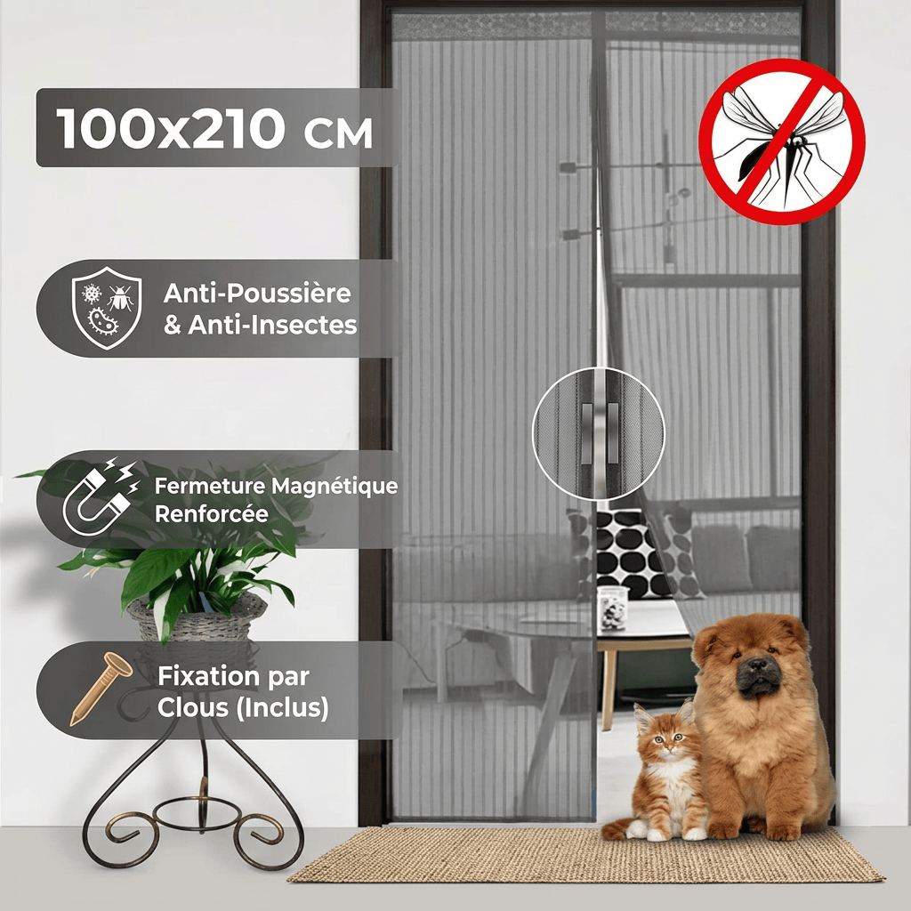 Rideau de porte anti mouche Névolis