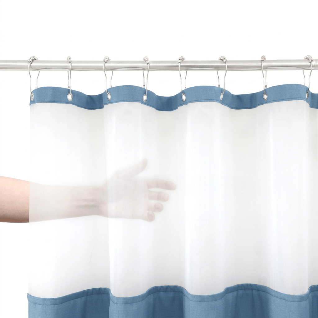 Rideau de douche lin Névolis