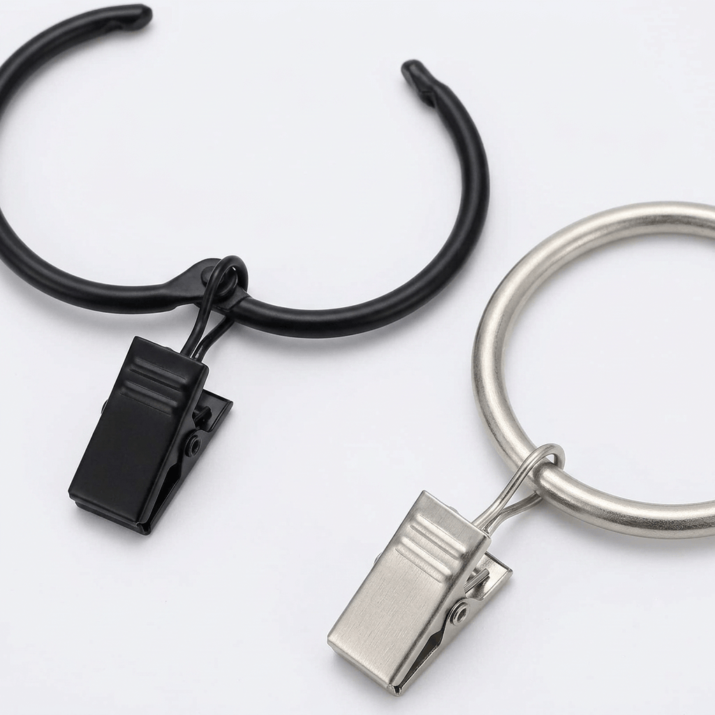 Anneaux clips pour rideaux Névolis